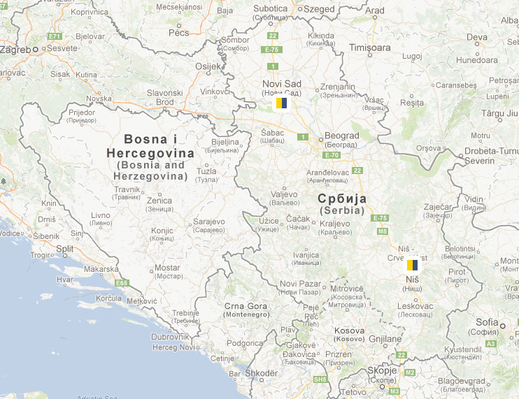 mapa realizácií